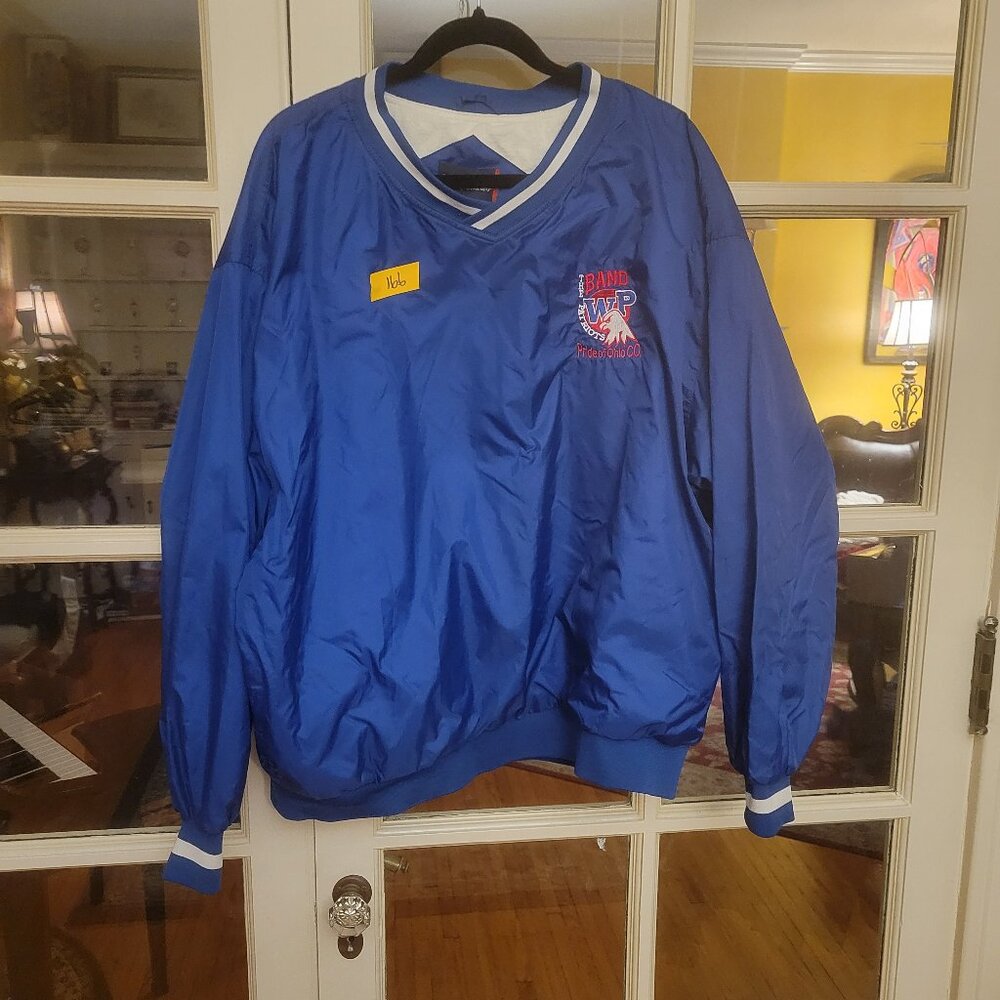 WPHS, Wheeling Park, Vintage athletic pullover with striped cuffs and collar